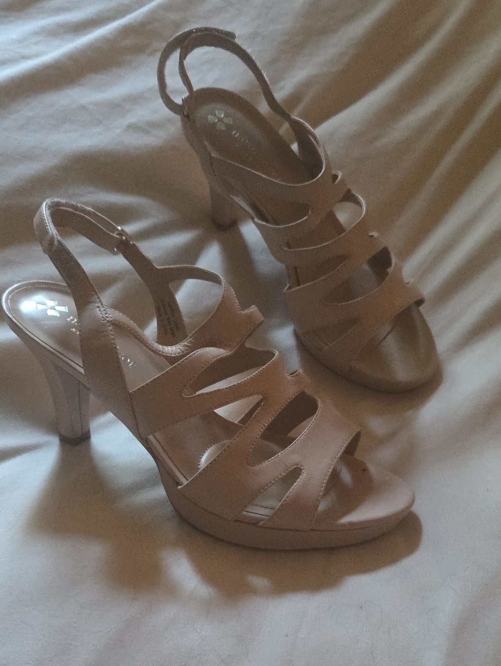 Naturalizer Blush Strappy Slingback Heels
